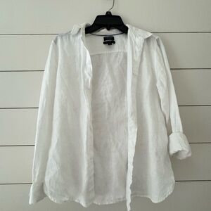 J. Crew White Linen Shirt
